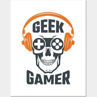 geek gamer Posters and Art